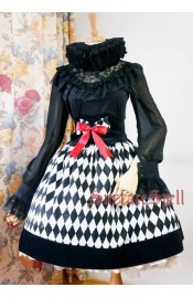 Surface Spell Gothic Virtual Clown High Waist Corset Skirt(Full Payment Without Shipping)